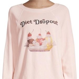 Wildfox Blush/Pale Pink Diet Dropout Sweatshirt